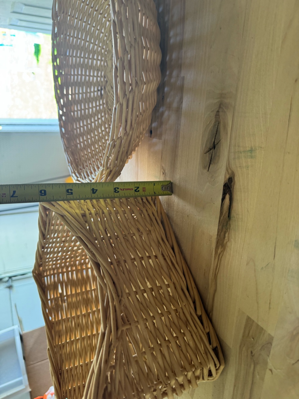 2 wicker baskets